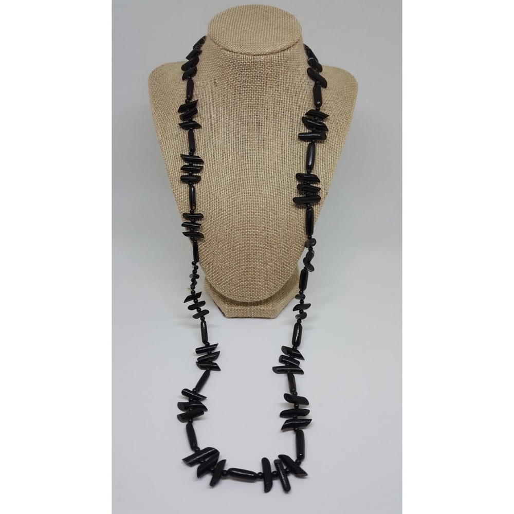 Vintage Wood Necklace Bracelet Funky Boho Gyspy